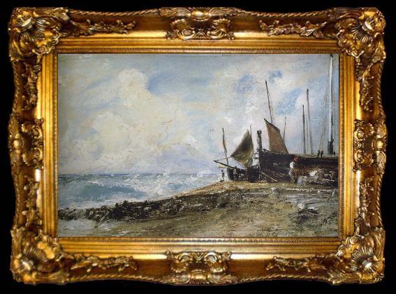 framed  John Constable Brighton Beach, ta009-2
